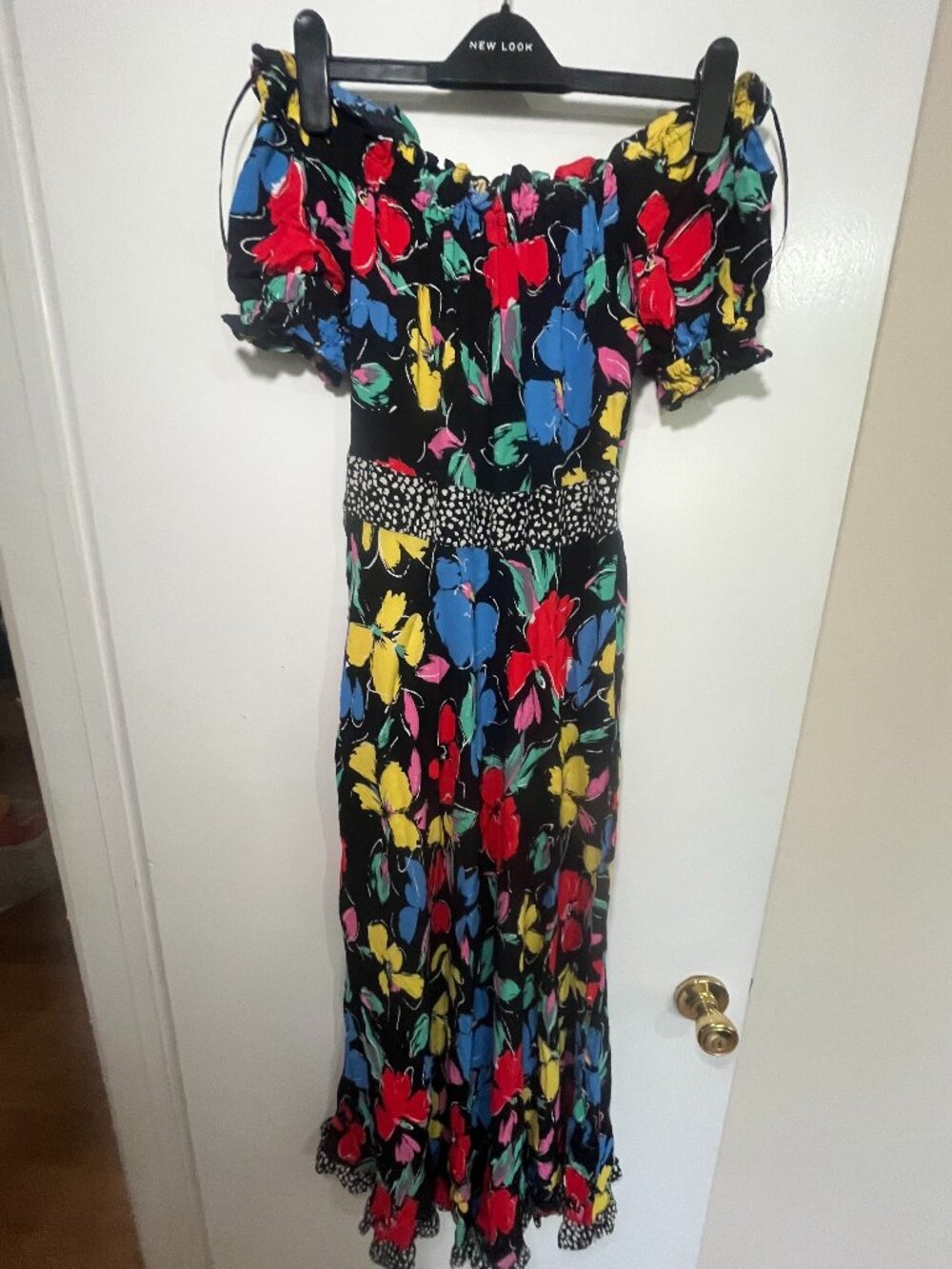 Rixo x Target floral off-shoulder midi dress -- size 2